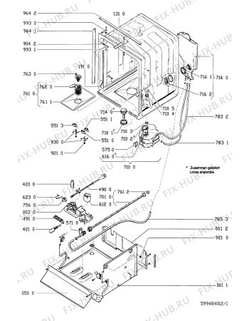 Схема №2 GSI 2140 SW с изображением Электролампа для посудомойки Whirlpool 481913448504