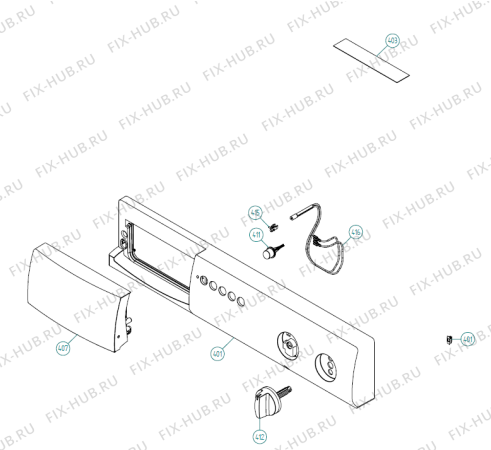 Схема №1 T 701 UK   -White (900003681, TD11AUK) с изображением Обшивка для стиралки Gorenje 348581