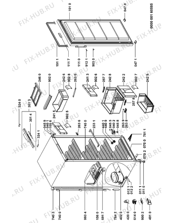 Схема №1 GKA 305 OPTIMA/1 с изображением Сенсорная панель для холодильной камеры Whirlpool 481245228895