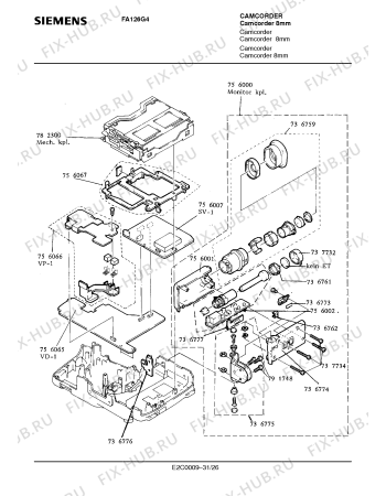 Схема №15 FA126G4 с изображением Шестерня для видеоэлектроники Siemens 00736783
