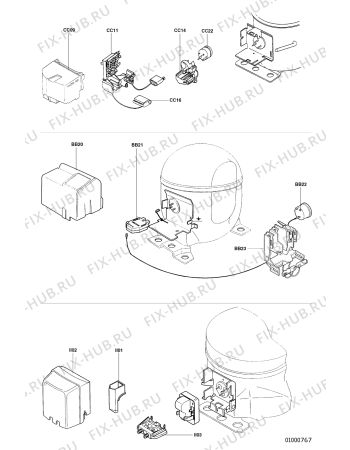 Схема №3 FD 8251 V с изображением Ручка регулировки для холодильной камеры Whirlpool 481990310537