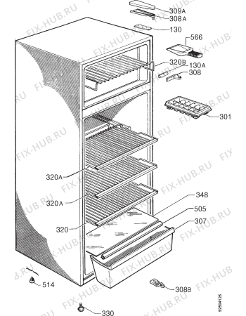 Взрыв-схема холодильника Friac KK2451/2D - Схема узла Housing 001