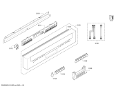 Схема №4 S31M65W3EU с изображением Передняя панель для посудомойки Bosch 00703050