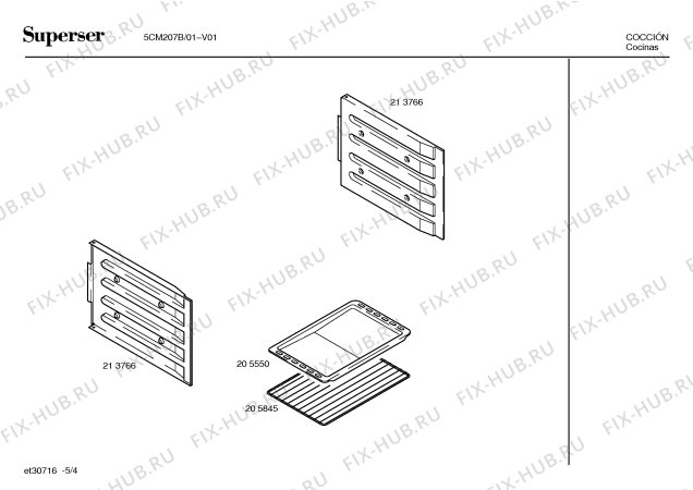 Схема №4 5CM207B с изображением Патрубок для духового шкафа Bosch 00216999