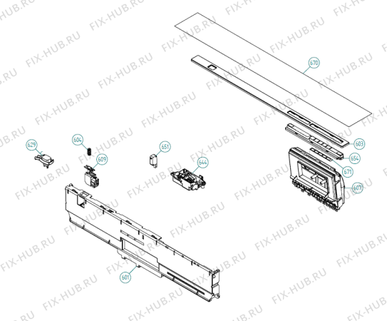 Взрыв-схема посудомоечной машины Asko D5253 BI TW   -SS Bi Soft (339146, DW70.3) - Схема узла 06