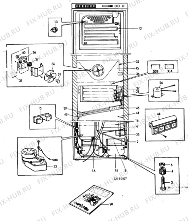 Взрыв-схема холодильника Zanussi 3 - Схема узла C10 Cold, users manual