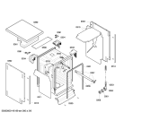 Схема №5 SRS43C32GB с изображением Передняя панель для посудомоечной машины Bosch 00700101