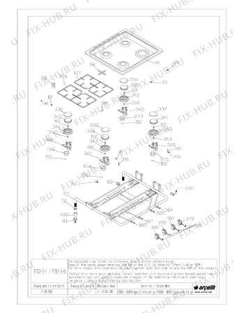 Схема №5 BEKO M 6624 GITX (6618883055) с изображением Наставление для плиты (духовки) Beko 285942148