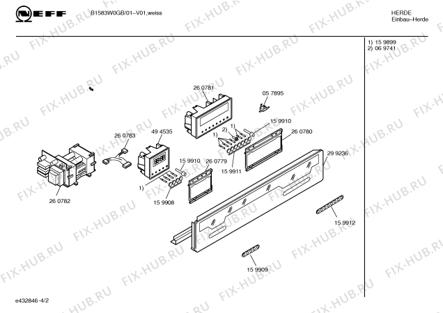 Схема №2 B1583W0GB B1583 WHITE с изображением Болт для электропечи Bosch 00065056