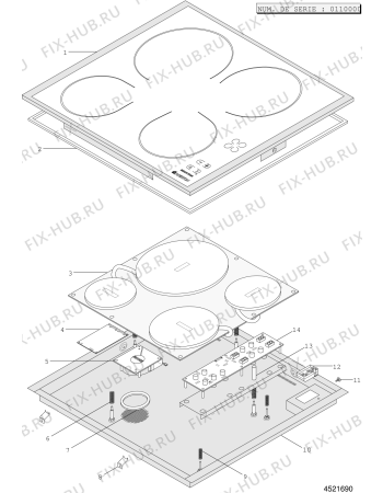 Схема №1 KT6004IIX (F023948) с изображением Всякое для духового шкафа Indesit C00139503