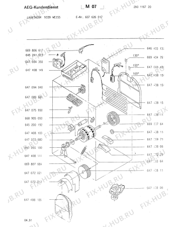 Взрыв-схема стиральной машины Aeg LTH9339 WEISS - Схема узла Section4
