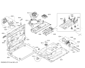 Схема №3 HBG73B520C с изображением Нижний нагревательный элемент для духового шкафа Bosch 00680089