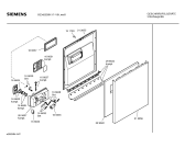 Схема №5 SE24A232 с изображением Передняя панель для электропосудомоечной машины Siemens 00360206