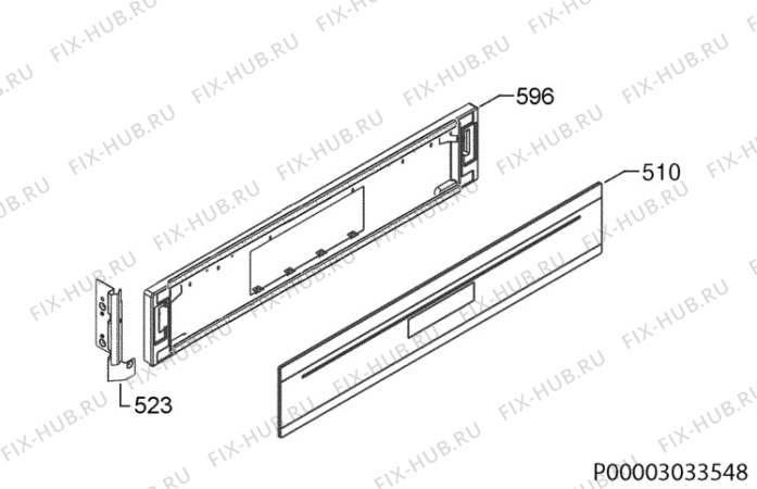 Взрыв-схема плиты (духовки) Electrolux EOC69900X - Схема узла Command panel 037