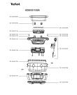 Схема №2 KD801840/90A с изображением Плата управления для мультиварки (пароварки) Tefal TS-01042740