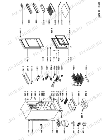 Схема №1 ARL 663/N с изображением Обшивка для холодильника Whirlpool 481246089086