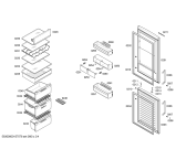 Схема №4 KG39NVL20 с изображением Дверь морозильной камеры для холодильной камеры Siemens 00686910