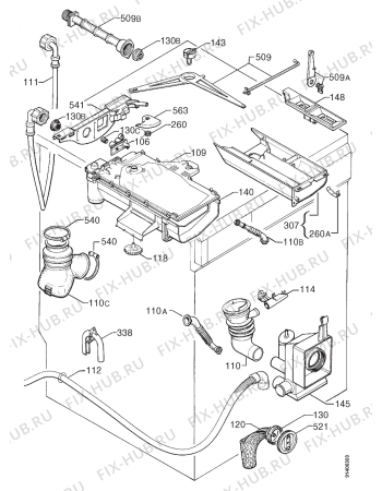 Взрыв-схема стиральной машины Zanker CF2061 - Схема узла Hydraulic System 272