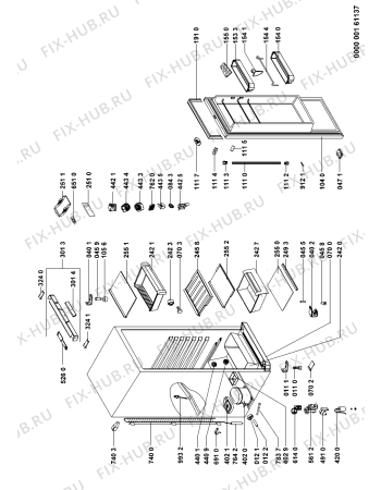 Схема №1 ARC1888IX (F091210) с изображением Модуль (плата) управления для холодильника Indesit C00331334