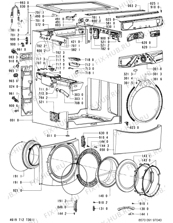 Схема №2 091 AG/CR с изображением Модуль (плата) для стиральной машины Whirlpool 481223958083