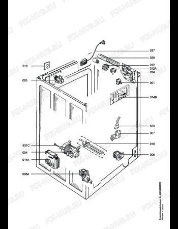 Взрыв-схема стиральной машины Aeg LAV66800 - Схема узла Electrical equipment 268
