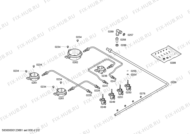 Схема №1 3ETB334B с изображением Варочная панель для плиты (духовки) Bosch 00478754