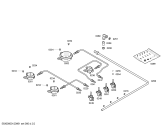Схема №1 3ETB334B с изображением Варочная панель для плиты (духовки) Bosch 00478754