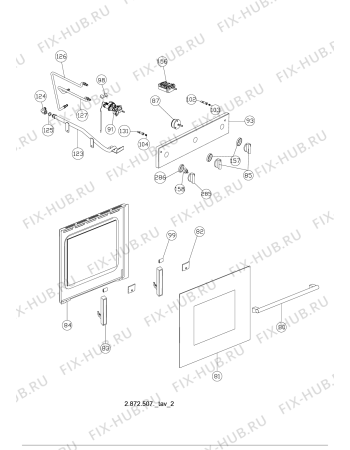 Схема №1 FGGIMKIX (F084682) с изображением Панель для духового шкафа Indesit C00310668