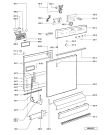 Схема №1 GSFP 2159 WS с изображением Модуль (плата) управления для посудомойки Whirlpool 481221479683