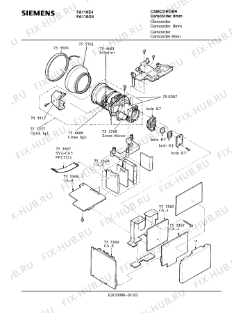 Схема №21 FA118G4 с изображением Сервисная инструкция для видеоаппаратуры Siemens 00535302