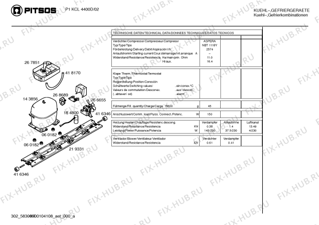 Схема №2 P1KCL3600D с изображением Крышка для холодильной камеры Bosch 00491256