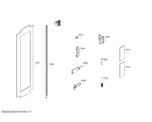 Схема №5 T18ID800RP с изображением Дверь для холодильника Bosch 00711271