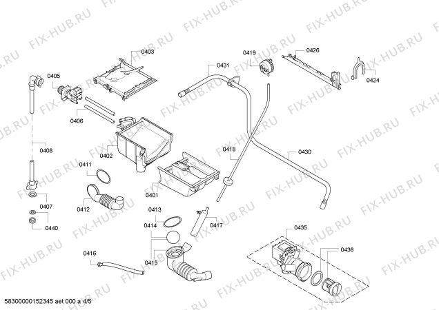 Взрыв-схема стиральной машины Bosch WAE24061SN Maxx 6 - Схема узла 04
