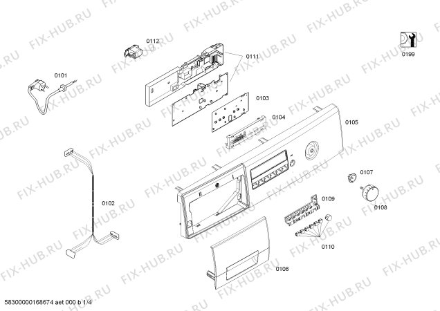 Схема №2 WAP202C00W Maxx 7.5 с изображением Ручка для стиралки Bosch 00757675