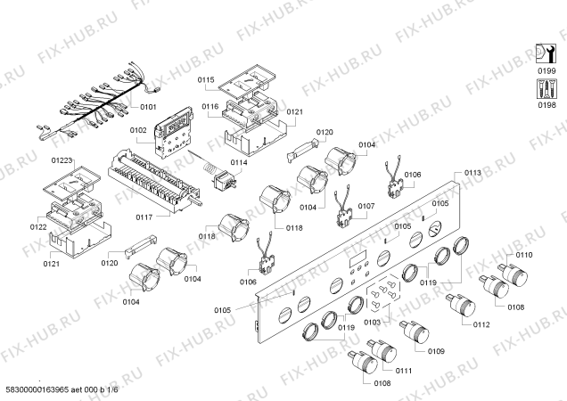 Схема №3 CH10456 с изображением Панель управления для духового шкафа Bosch 00790989