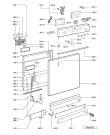 Схема №1 ADP 7530 BL с изображением Обшивка для электропосудомоечной машины Whirlpool 481245373118