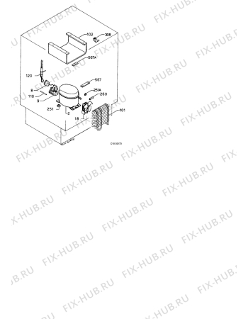 Взрыв-схема холодильника Zanussi ZU5150 - Схема узла Functional parts