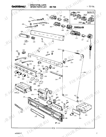 Схема №7 EE728124 с изображением Переключатель для плиты (духовки) Bosch 00322156
