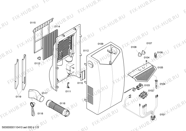 Схема №2 3XP2211B с изображением Ручка переключателя для кондиционера Bosch 00427772