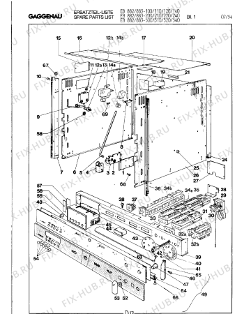 Схема №9 EB882100 с изображением Противень для плиты (духовки) Bosch 00097169