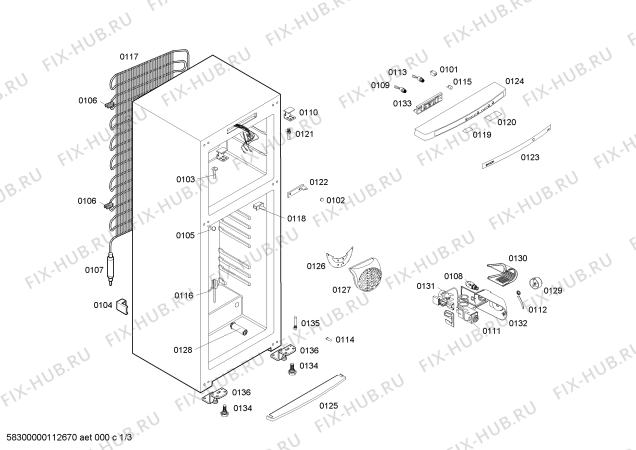Схема №3 KSV365026X BOSCH с изображением Вставная полка для холодильной камеры Bosch 00472011
