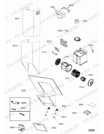 Схема №1 AKR 810 IX с изображением Провод для вентиляции Whirlpool 482000024109