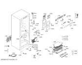 Схема №2 KGN53X00AU с изображением Дверь для холодильной камеры Bosch 00247367