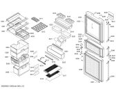 Схема №2 KGF22340TI с изображением Дверь для холодильной камеры Bosch 00243425