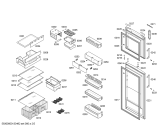Схема №2 KD40NA00NE с изображением Дверь морозильной камеры для холодильника Siemens 00683797