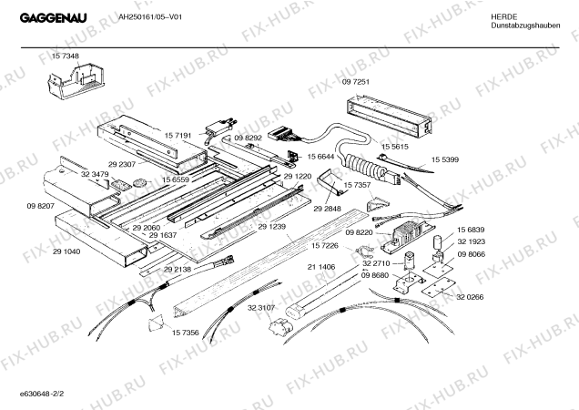 Схема №1 AH250161 с изображением Инструкция по эксплуатации Gaggenau для вентиляции Bosch 00518533