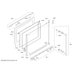 Схема №4 HB76RU561A с изображением Фронтальное стекло для духового шкафа Siemens 00688405