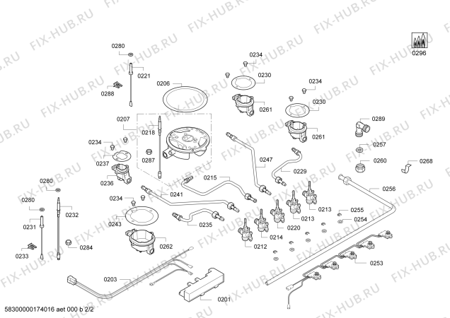 Взрыв-схема плиты (духовки) Siemens EP916QB91E 4G+1W T90F (TG2011) - Схема узла 02