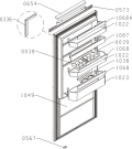 Схема №1 EKS282375 (256507, HKI2028BF) с изображением Дверь для холодильной камеры Gorenje 185865