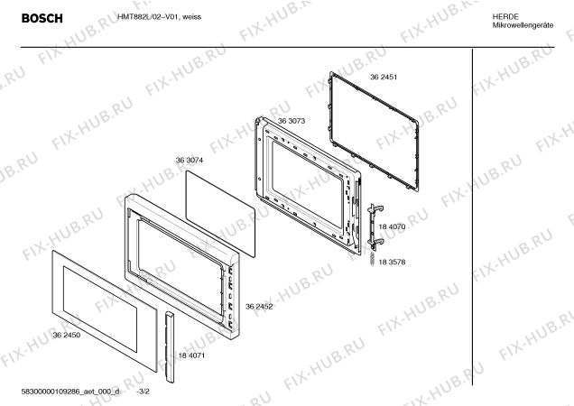 Схема №2 HMT882L с изображением Инструкция по эксплуатации для микроволновой печи Bosch 00529727